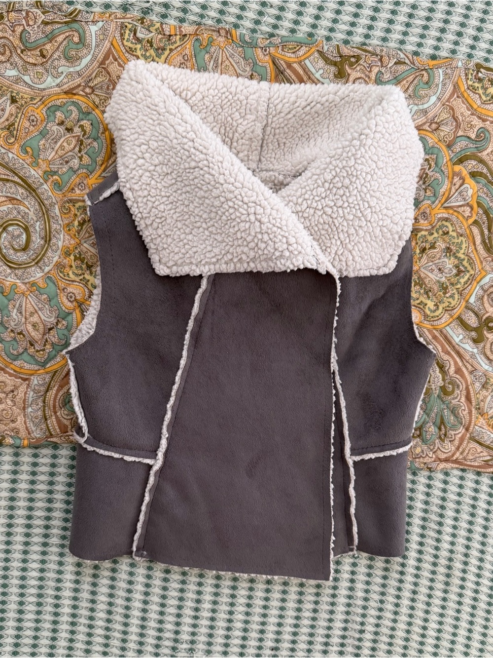 Hatley Toddler Girl Faux-Shearling Sherpa Vest Jacket Size 3T